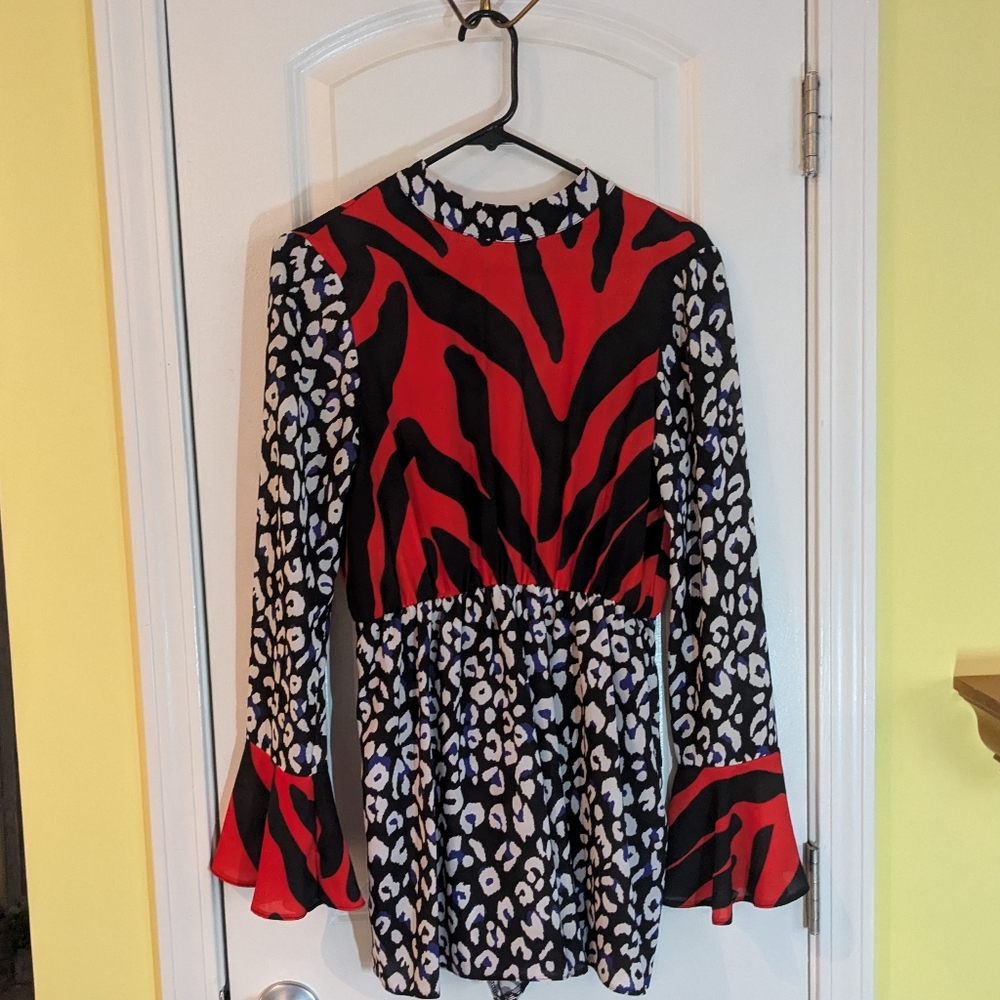 ASOS Abstract Print Romper